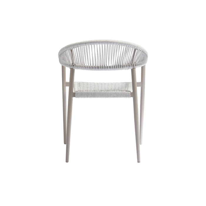 WOOOD Yellow tuinstoel - Touw|Aluminium - Lichtgrijs - Set van 2