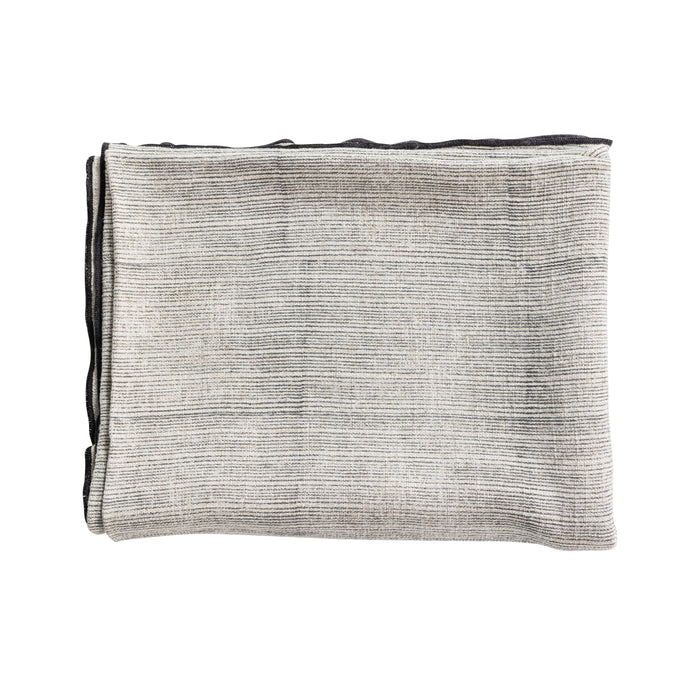 WOOOD Unique Plaid - Viscose|Linnen - Zwart|Off White - 53x49x48
