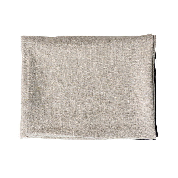 WOOOD Unique Plaid - Viscose|Linnen - Zwart|Off White - 53x49x48