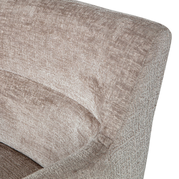 WOOOD Kam Eetkamerstoelen - Polyester - Zand - Set van 2