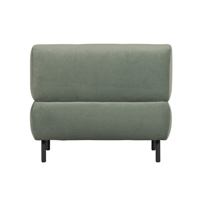 WOOOD Lloyd Fauteuil - Velvet - Waterplant - 75x90x90