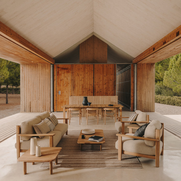 Kave Home - Tafel Icaro van FSC 100% massief teakhout 220 x 102 cm