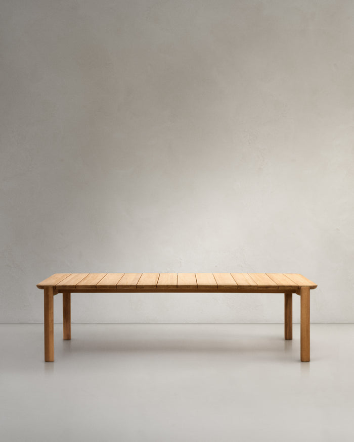 Kave Home - Tafel Icaro van FSC 100% massief teakhout 220 x 102 cm