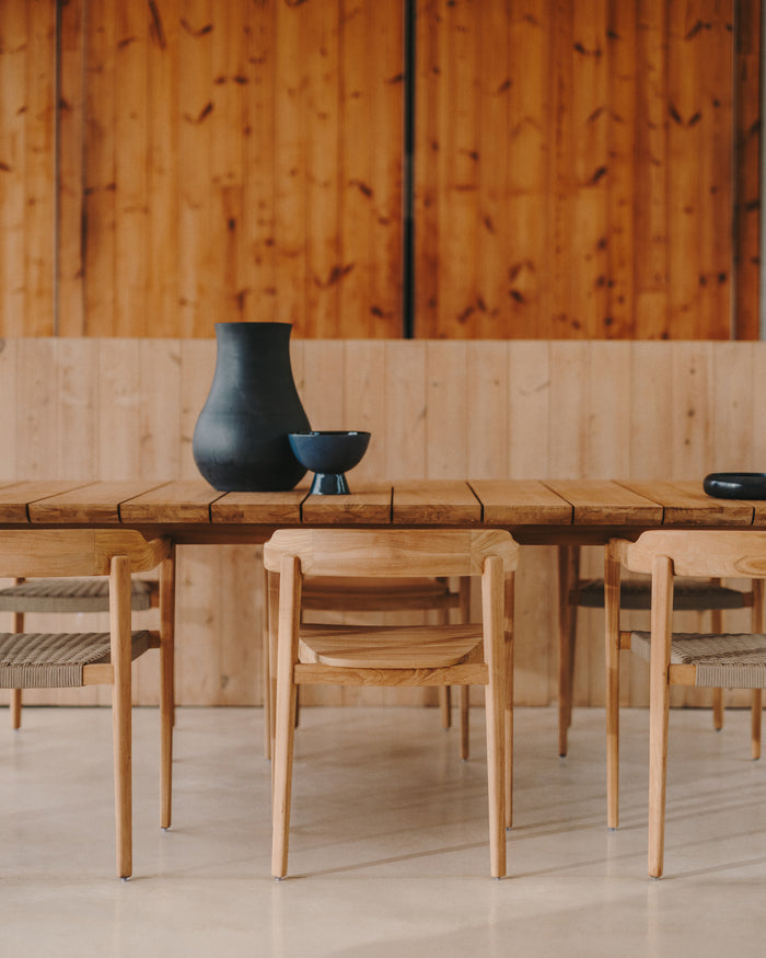 Kave Home - Tafel Icaro van FSC 100% massief teakhout 220 x 102 cm