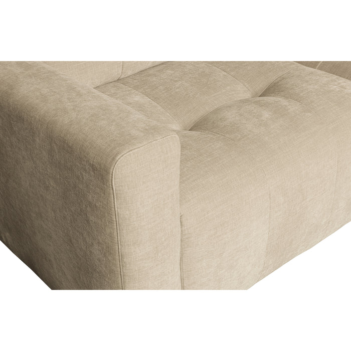 vtwonen Bar Chaise Longue Rechts - Stof - Zand - 87x280x170