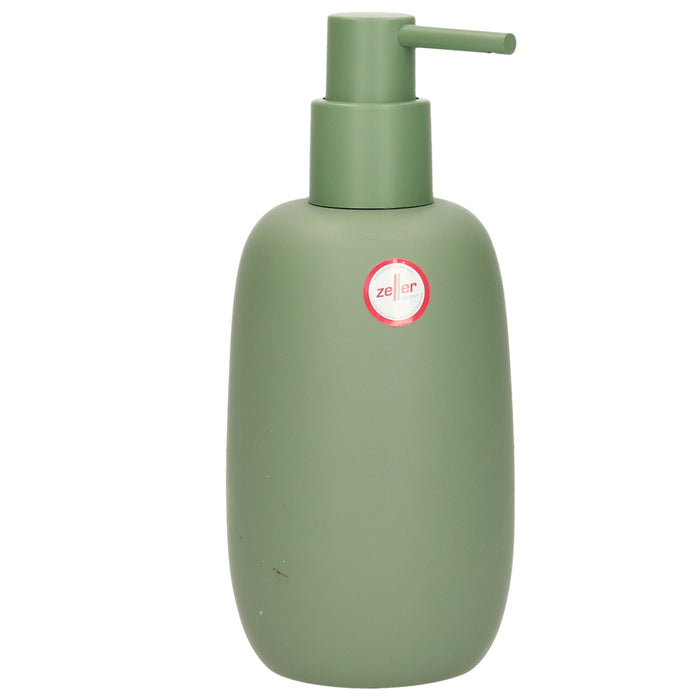 Zeller Zeeppompje|dispenser - kunststeen - salie groen - 16 cm