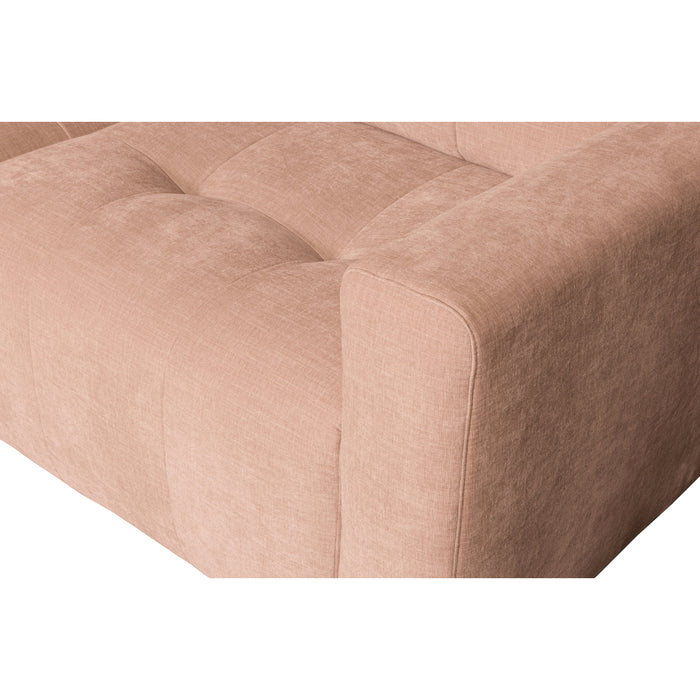 vtwonen Bar Chaise Longue Links - Stof - Roze - 87x280x170