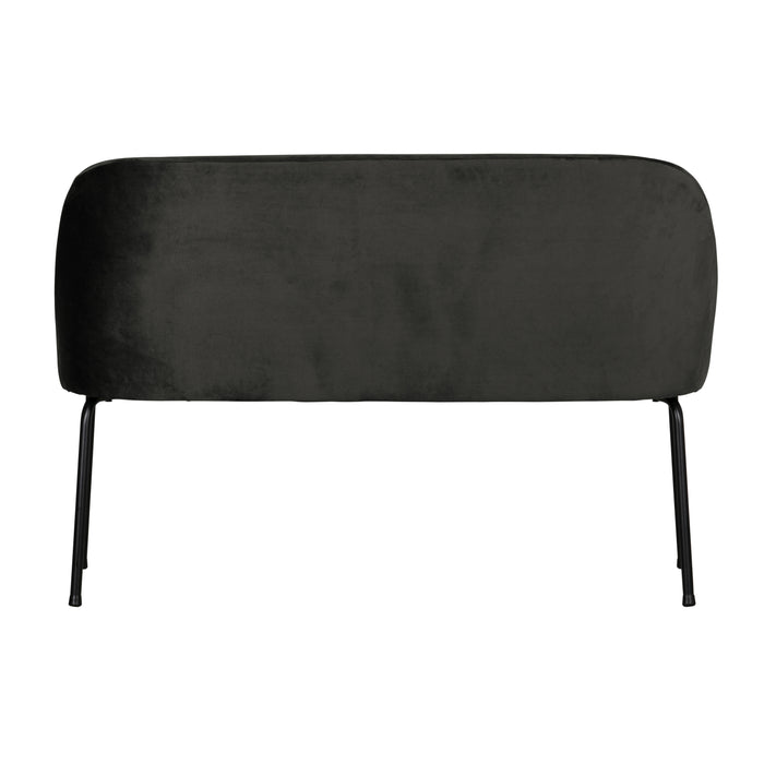WOOOD Vogue Eetbank - Velvet - Zwart - 82,5x120x59