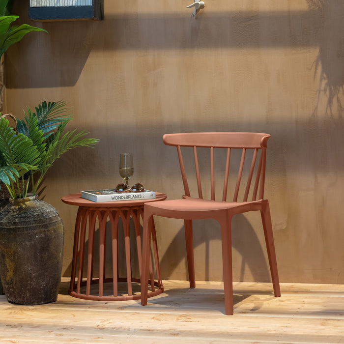 Woood Boy Bijzettafel Ø 50 cm - Brique