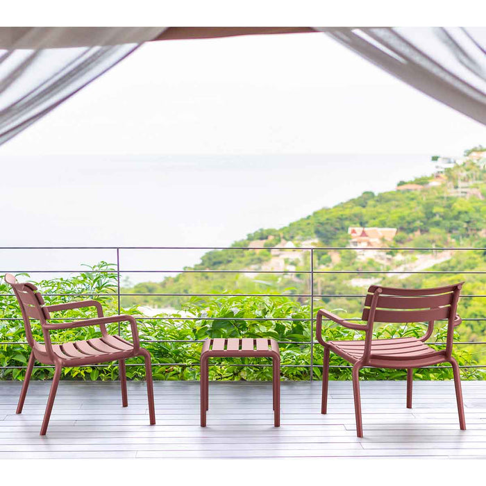 Garden Impressions Paris loungestoel - marsala