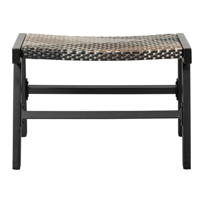 Woood Pom Hocker - Aluminium