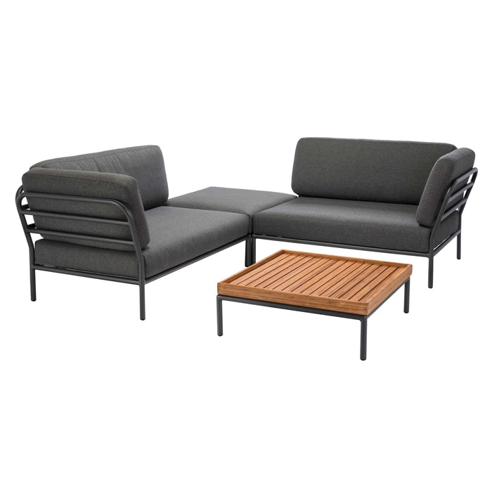 Level salontafel 81x81 frame wit