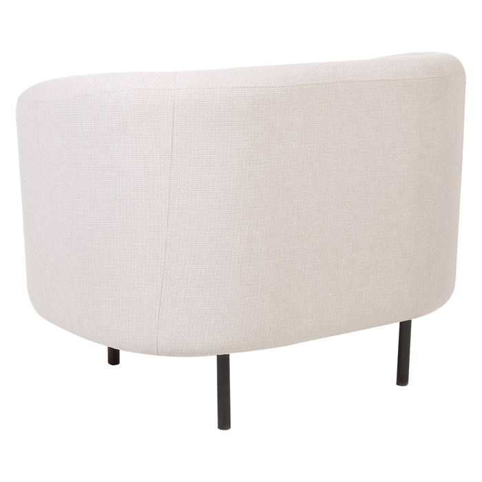 Beliani - LOEN - Fauteuil - Beige|Zwart - Polyester