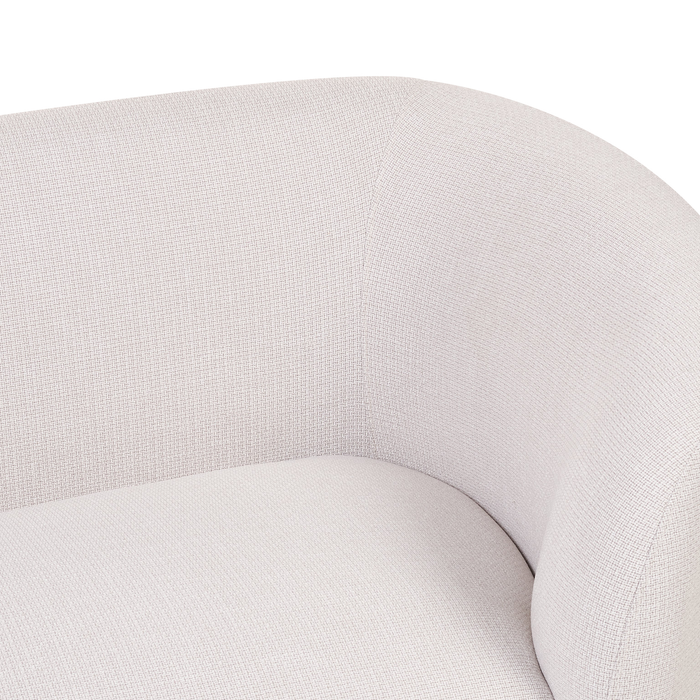 Beliani - LOEN - Fauteuil - Beige|Zwart - Polyester