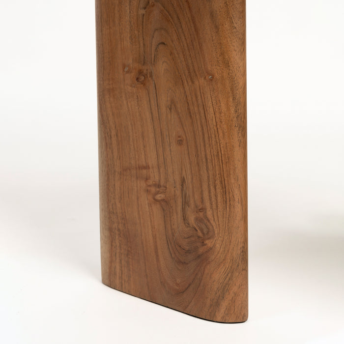 by fonQ Serenity Bijzettafel Marmer en Acaciahout - Wit