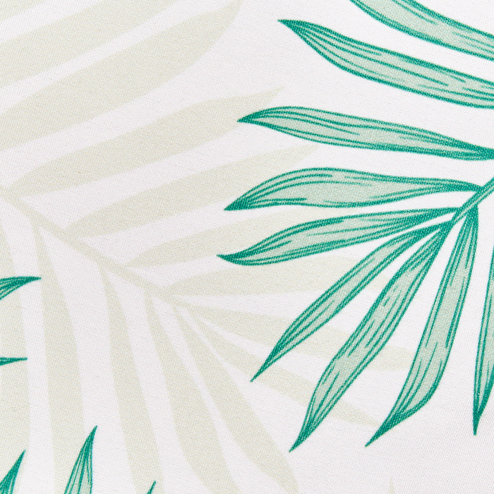 Beliani-POGGIO-Tuinkussen set van 2-Beige| Groen- 40 cm-Polyester