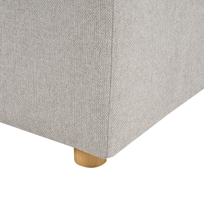 Beliani - LERMON - Driezitsbank - Lichtgrijs - Polyester