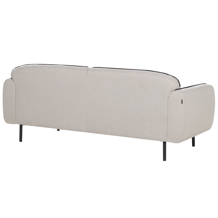 Beliani - TONSBERG - Driezitsbank - Lichtgrijs - Polyester