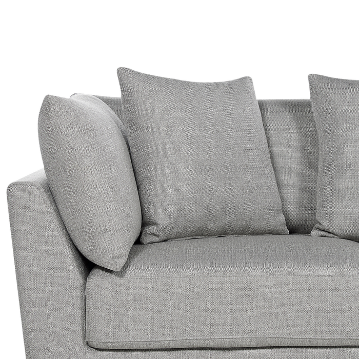 Beliani - SIGTUNA - Hoekbank - Lichtgrijs - Universeel - Polyester