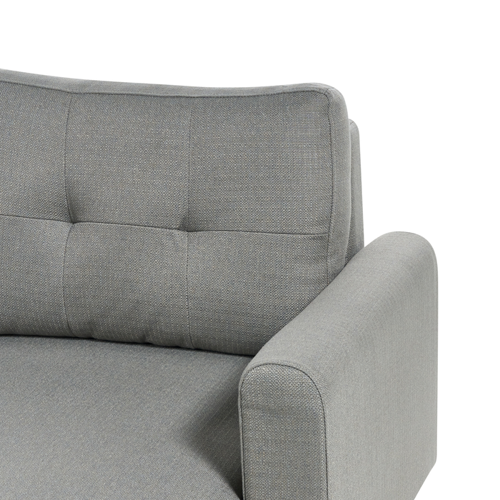 Beliani - SIRO - Slaapbank - Grijs - Linkszijdig - Polyester