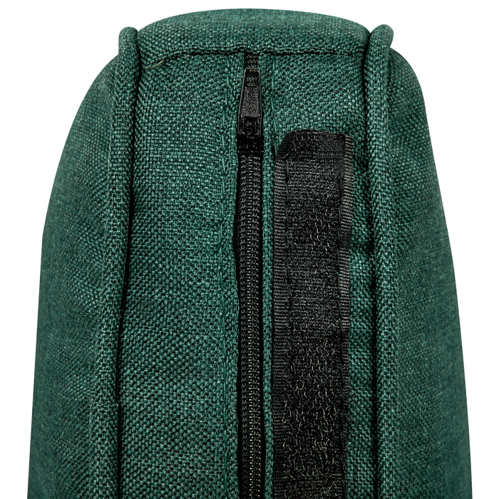 Beliani - LOKKA - Driezitsbank - Donkergroen - Polyester