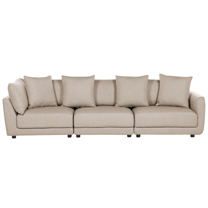 Beliani - SIGTUNA - Hoekbank - Beige - Universeel - Polyester