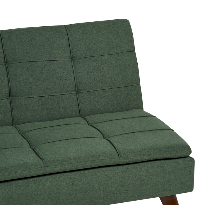 Beliani - RONNE - Slaapbank 3-zits - Donkergroen - Polyester