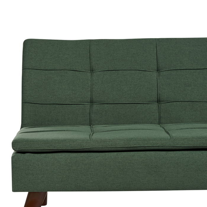 Beliani - RONNE - Slaapbank 3-zits - Donkergroen - Polyester