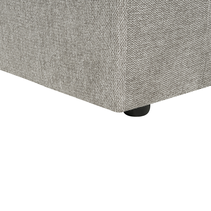 Beliani - ALLA - Driezitsbank - Lichtgrijs - Polyester