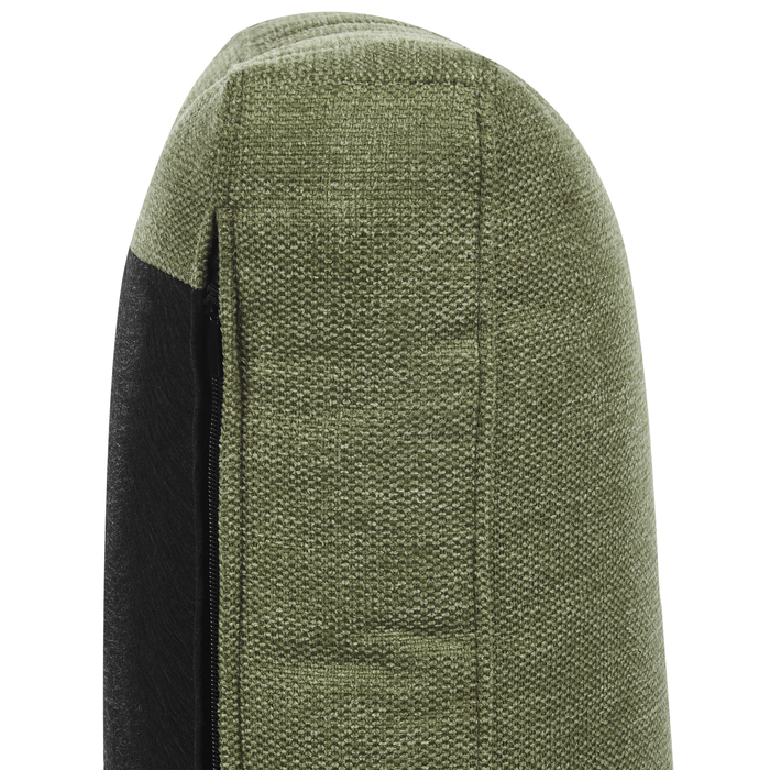 Beliani - NURMO - Driezitsbank - Donkergroen - Polyester