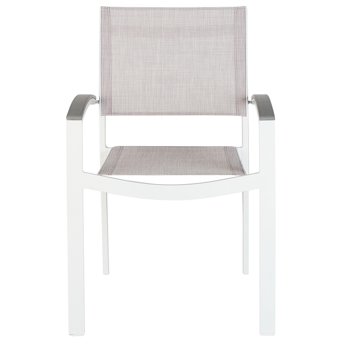 Beliani - PERETA - Tuinset voor 8 - Grijs - Polyester