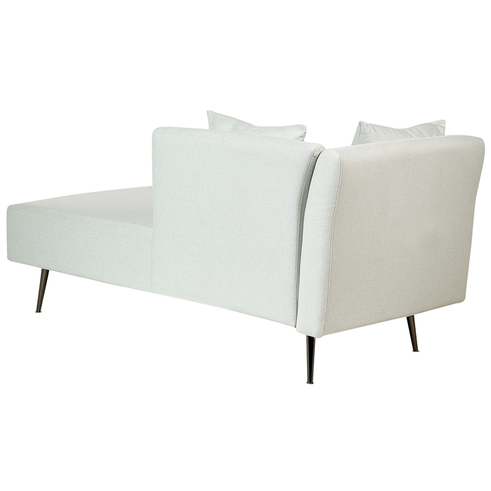 Beliani - RIOM - Chaise longue - Mintgroen - Linkszijdig - Stof