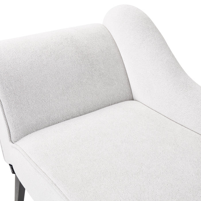 Beliani - BIARRITZ - Chaise longue - Wit - Linkerzijde - Polyester