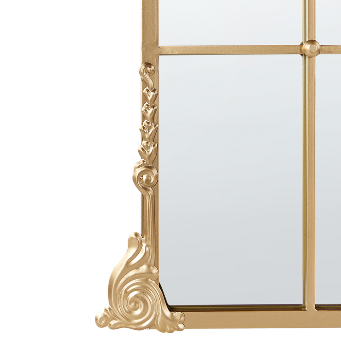 Beliani - NOIDAN - Wandspiegel - Goud - 66 x 124 cm - Metaal