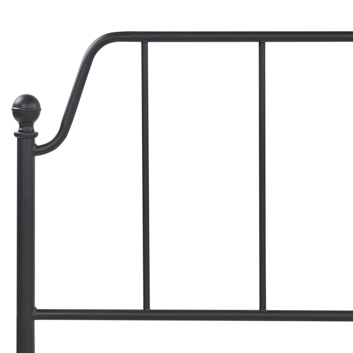 Beliani - MAURESSAC - Tweepersoonsbed - Zwart - 160 x 200 cm - Metaal