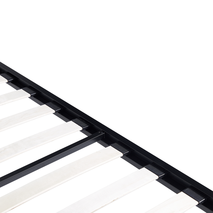 Beliani - LESTARDS - Hemelbed - Zwart - 160 x 200 cm - Staal