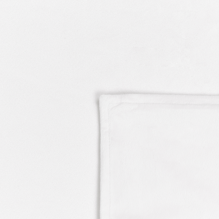 Beliani-RHEA-Verzwaringsdeken hoes-Wit-150 x 200 cm-Polyester