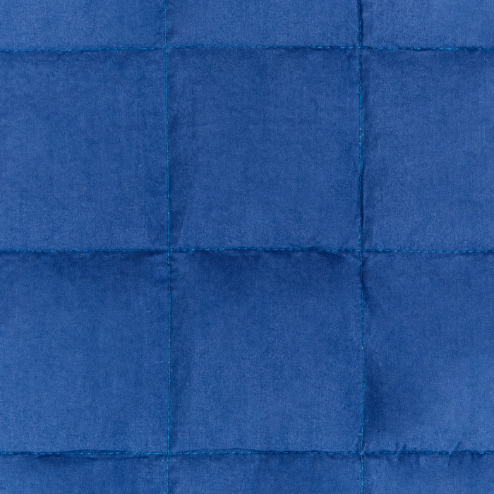 Beliani-NEREID-Verzwaringsdeken-Marineblauw-150 x 200 cm-Polyester