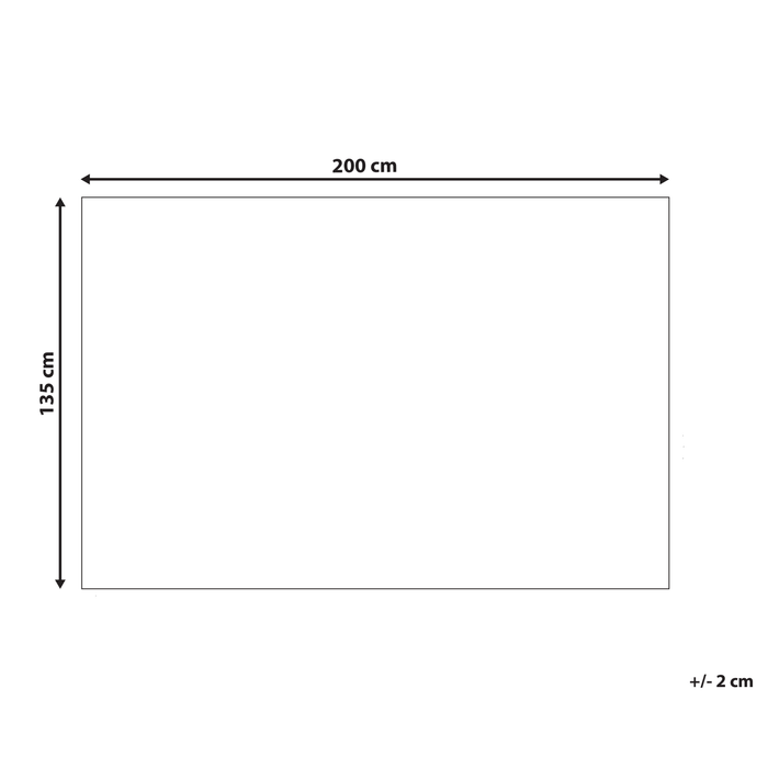 Beliani-CALLISTO-Verzwaringsdeken hoes-Wit-135 x 200 cm-Polyester