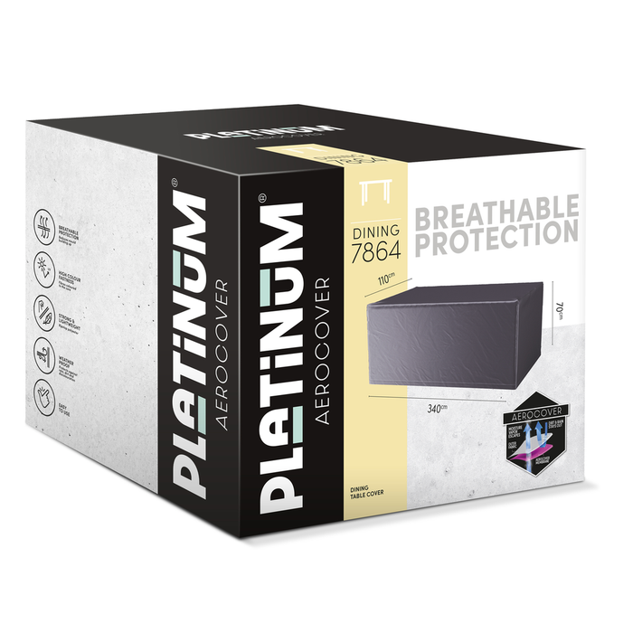 AeroCover Platinum tuintafelhoes 340x110 cm.