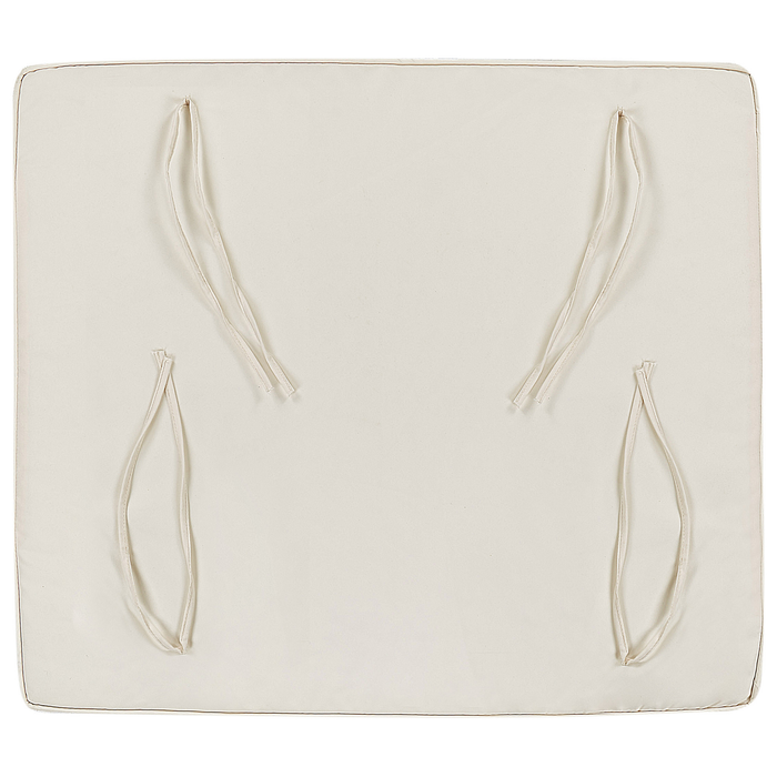 Beliani - PACIFIC - Loungeset voor 4 - Lichthout|Wit - Acaciahout