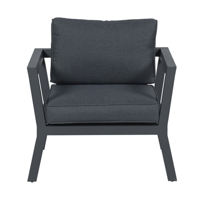 Calgary aluminium loungestoel - Carbon