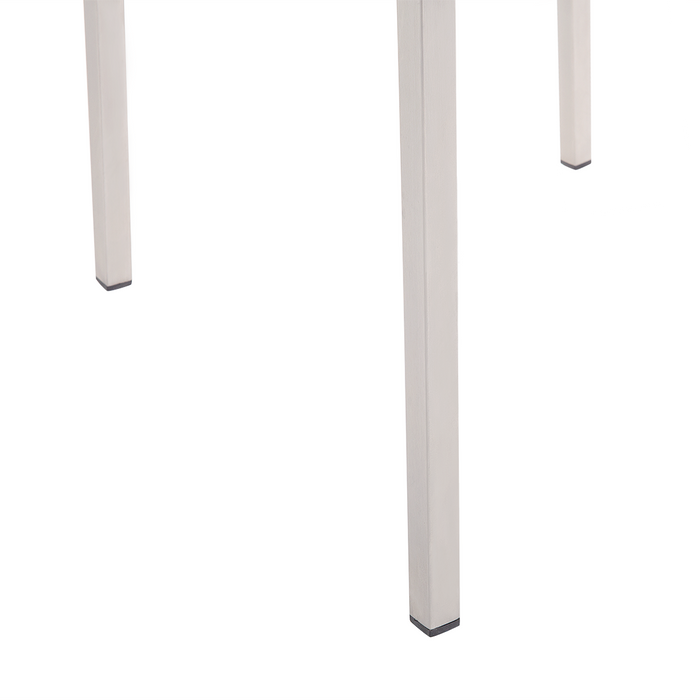 Beliani - COSOLETO|GROSSETO - Tuinset 6 persoons - Wit - Graniet|Glas