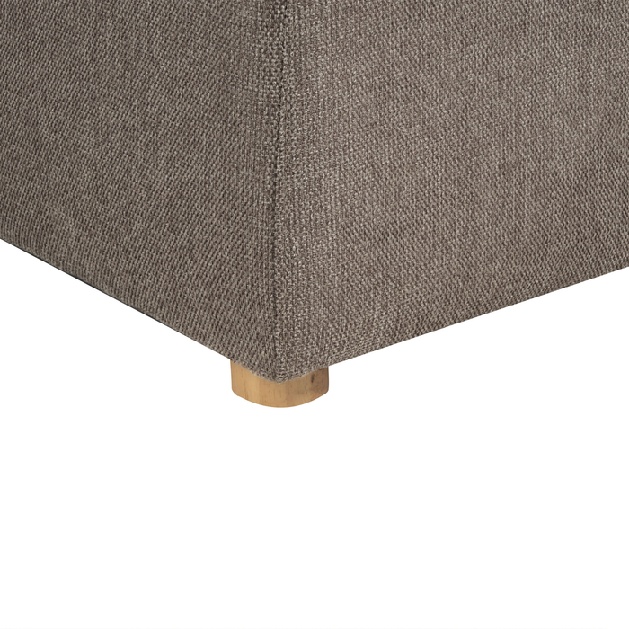 Beliani - LERMON - Driezitsbank - Bruin - Polyester