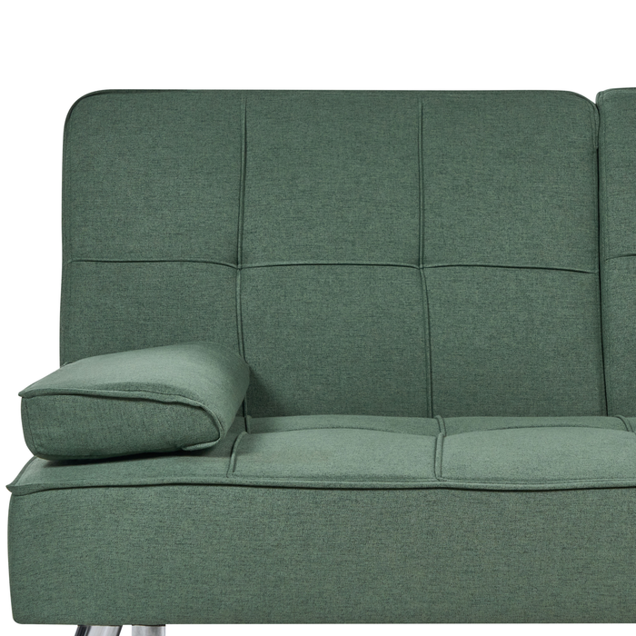 Beliani - ROXEN - Slaapbank 3-zits - Donkergroen - Polyester