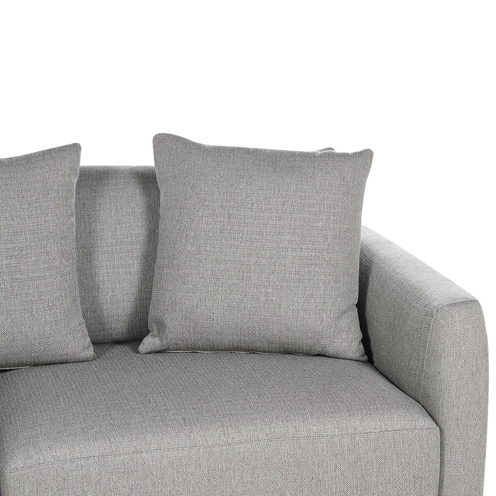 Beliani - SIGTUNA - Driezitsbank - Lichtgrijs - Polyester