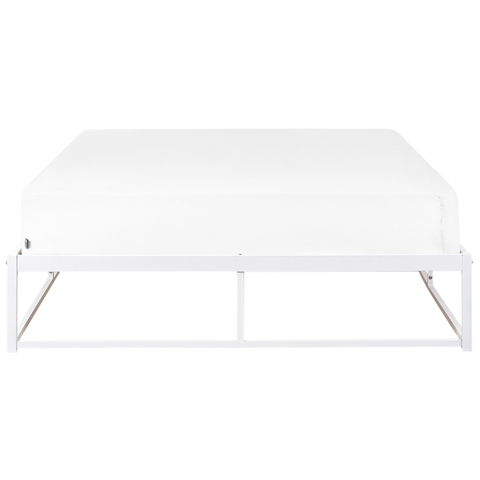 Beliani - VIRY - Tweepersoonsbed - Wit - 140 x 200 cm - Metaal