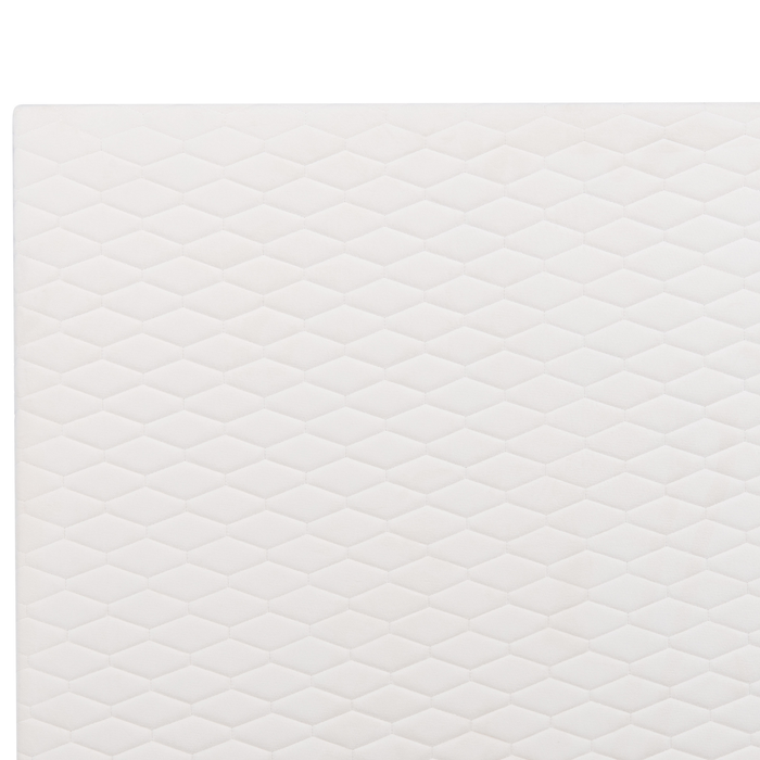 Beliani-BAYONNE-Tweepersoonsbed-Gebroken wit-180 x 200 cm-Fluweel