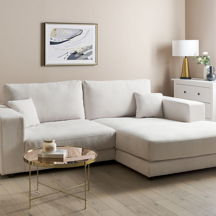 Beliani-LOFOTEN-Driezitsbank-Gebroken wit-Linkszijdig-Polyester