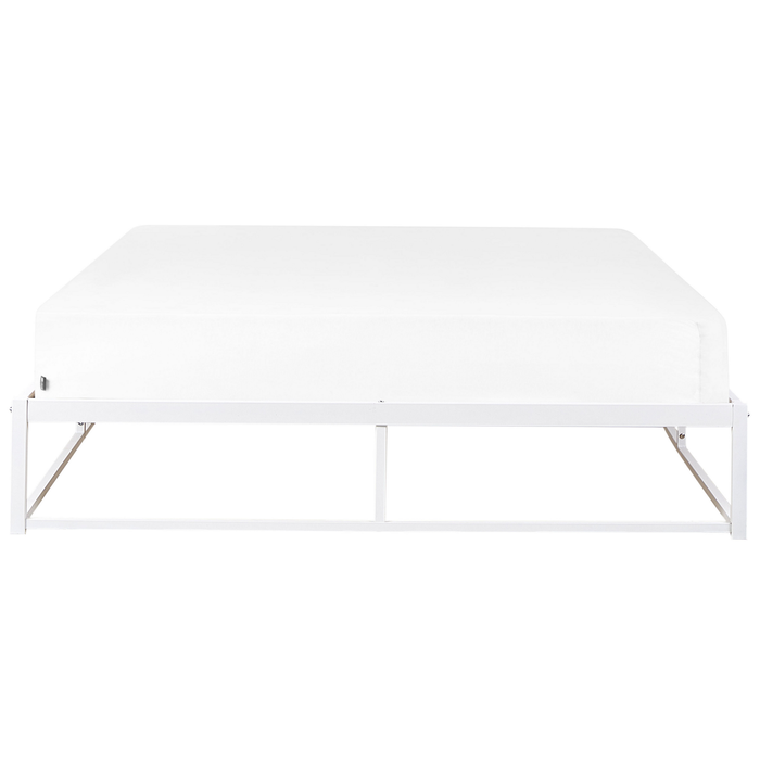 Beliani - VIRY - Tweepersoonsbed - Wit - 160 x 200 cm - Metaal